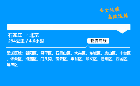 石家莊到北京物流專線-專業(yè)承攬石家莊至北京貨運(yùn)-保證時(shí)效